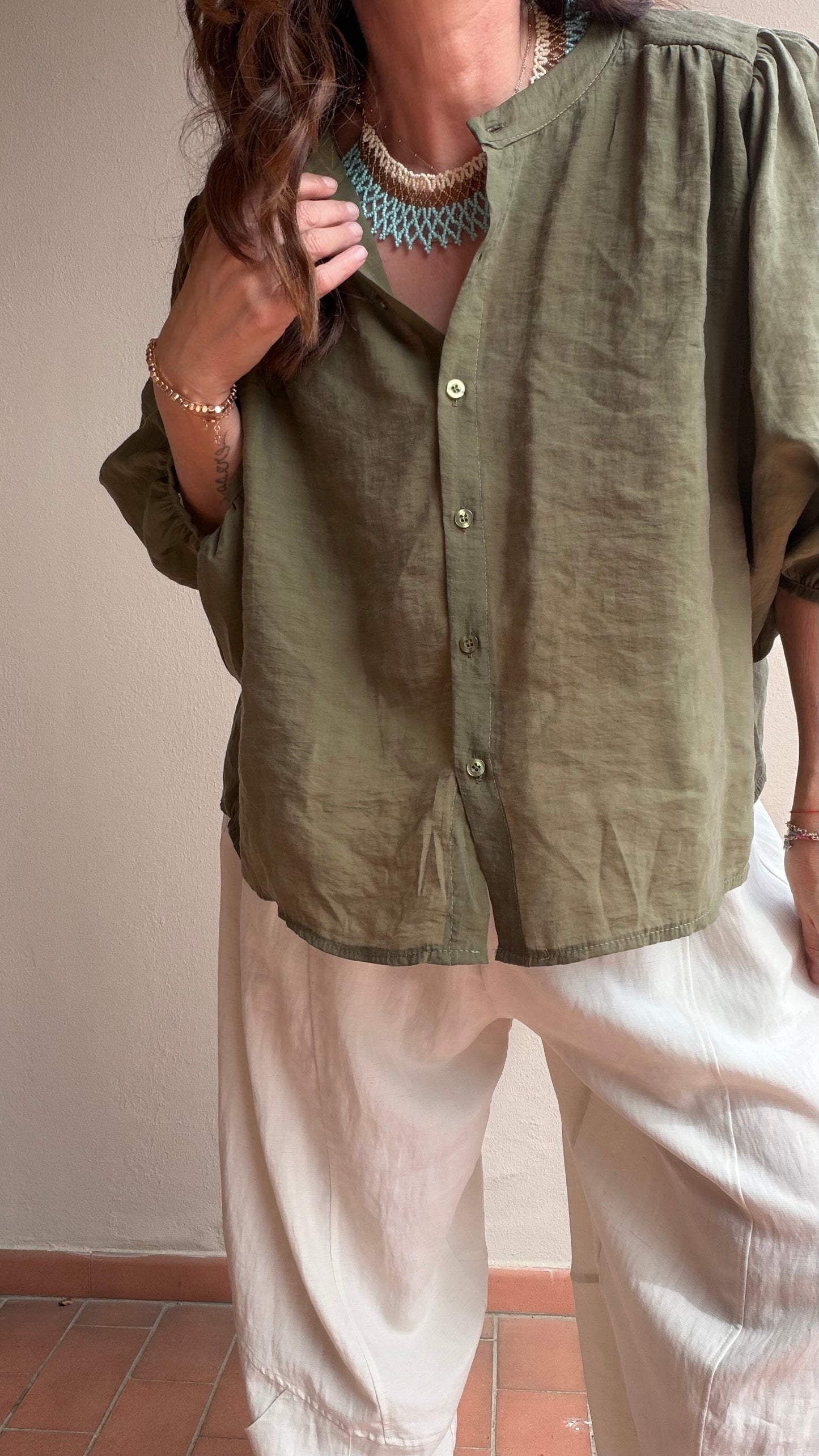 Camicia Delice oliva