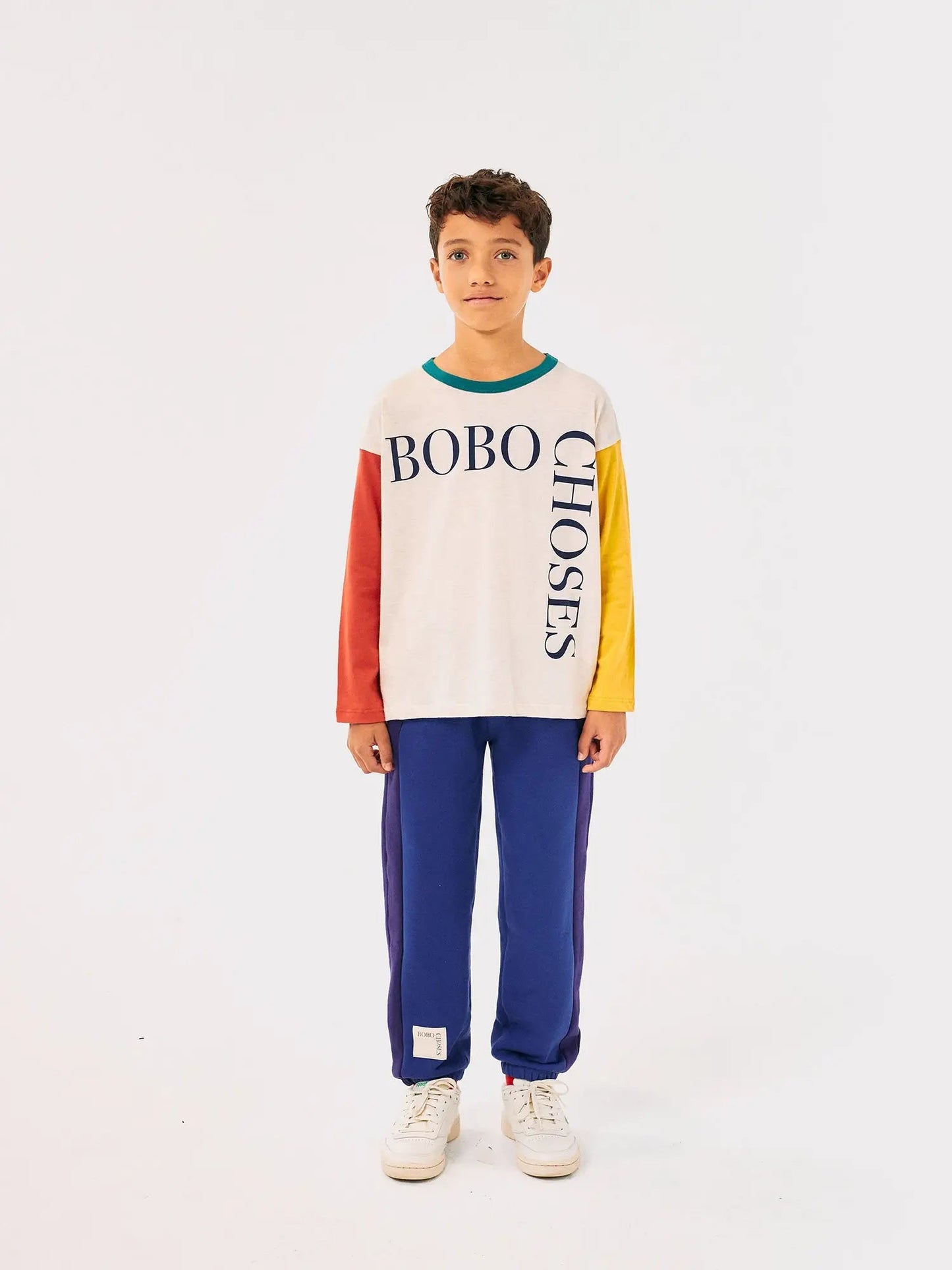 Pantaloni color block