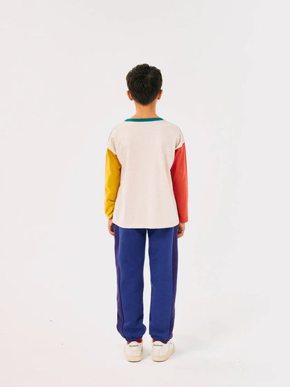 Pantaloni color block