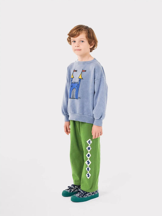 Pantaloni dritti Diamonds colore verde