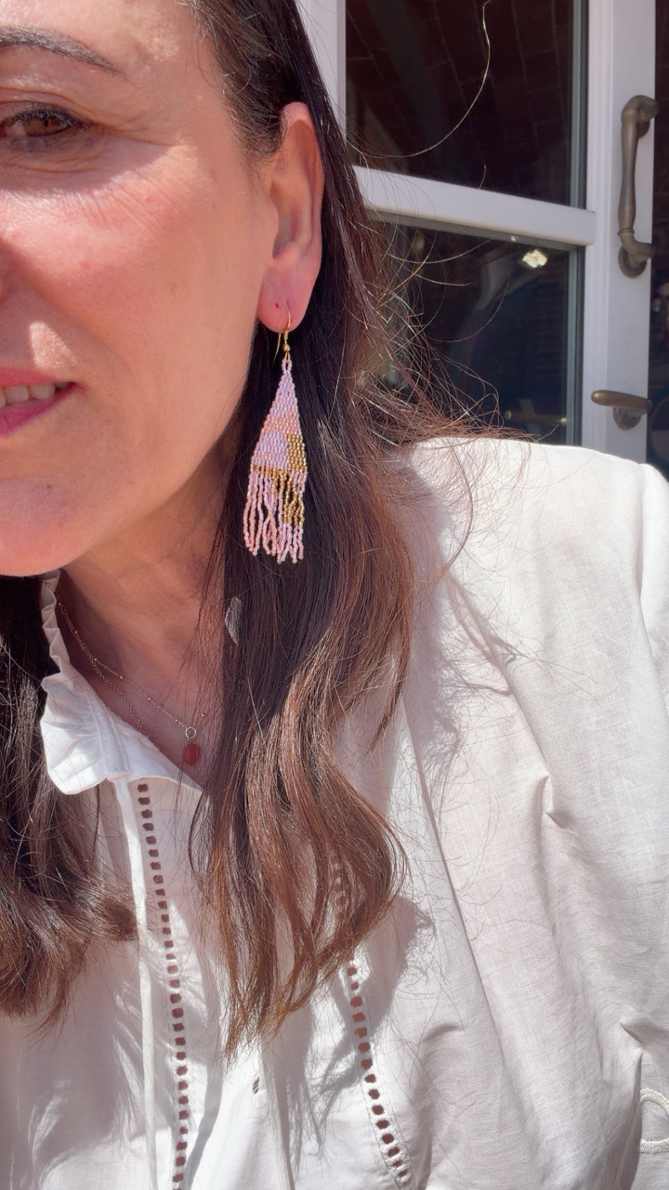 Orecchini Gipsy S rosa oro