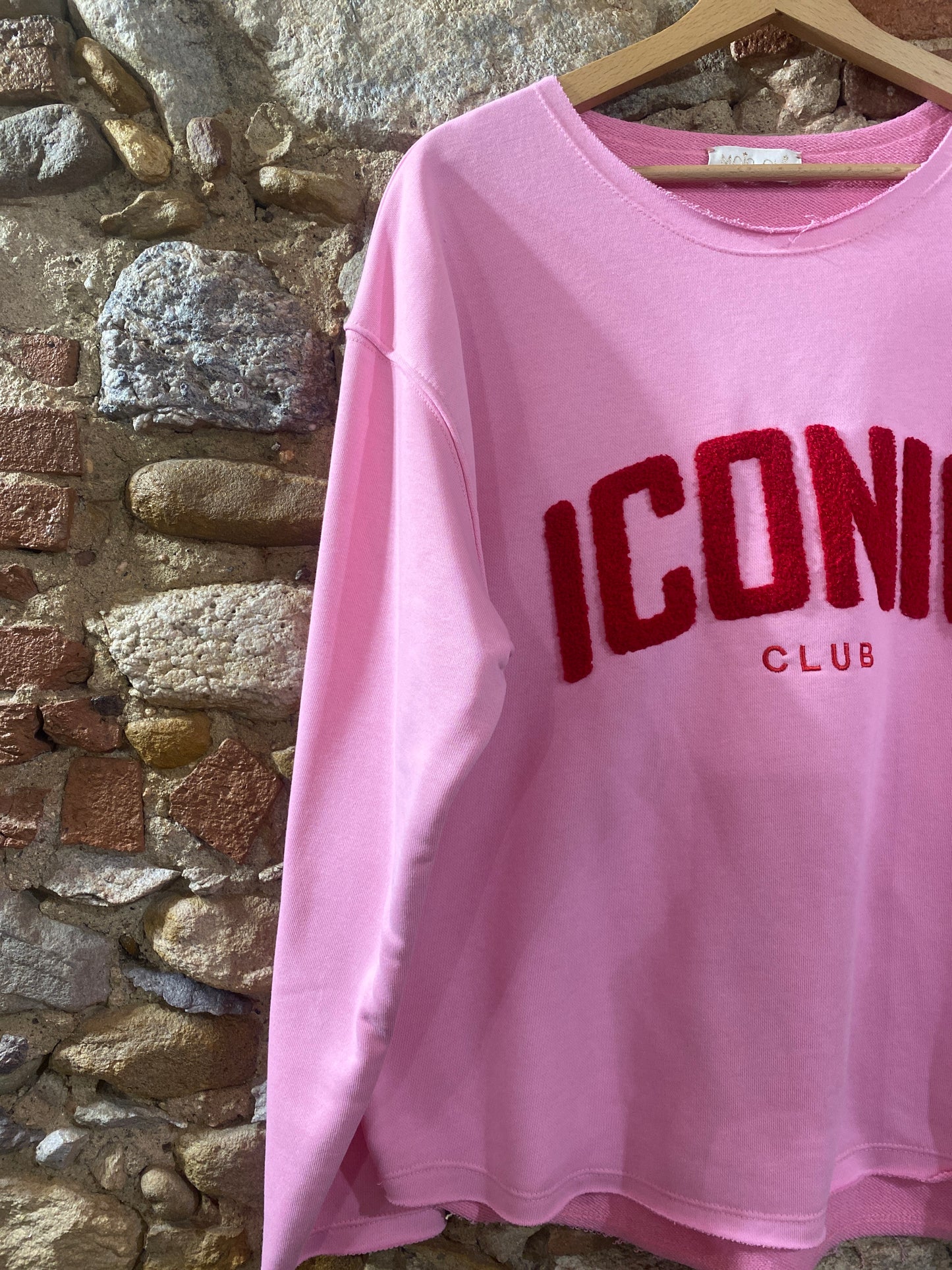 Felpa Iconic club rosa bubble