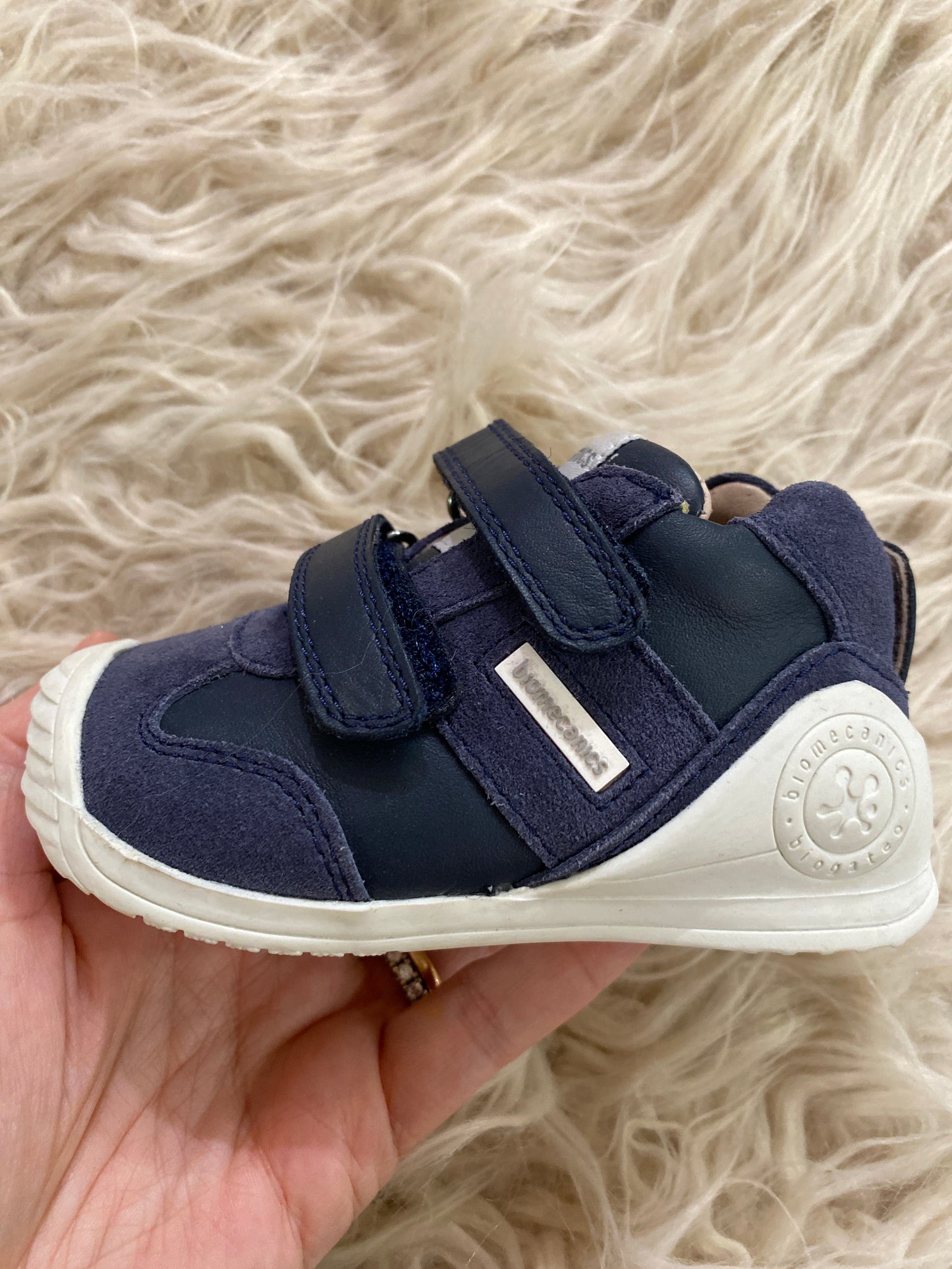 Sneakers in pelle blu