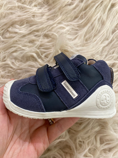 Sneakers in pelle blu