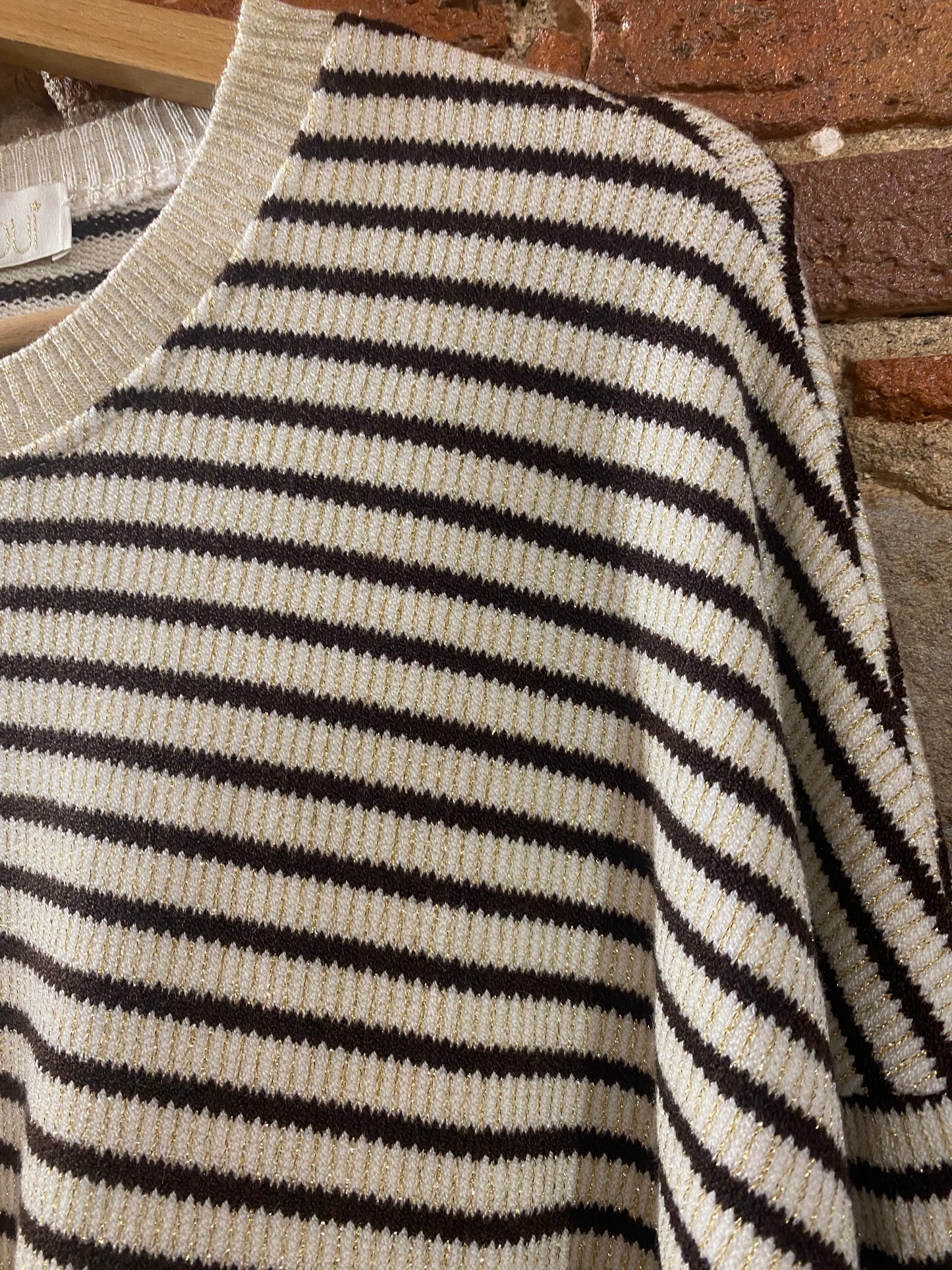 Maglia Charlotte riga cioccolato