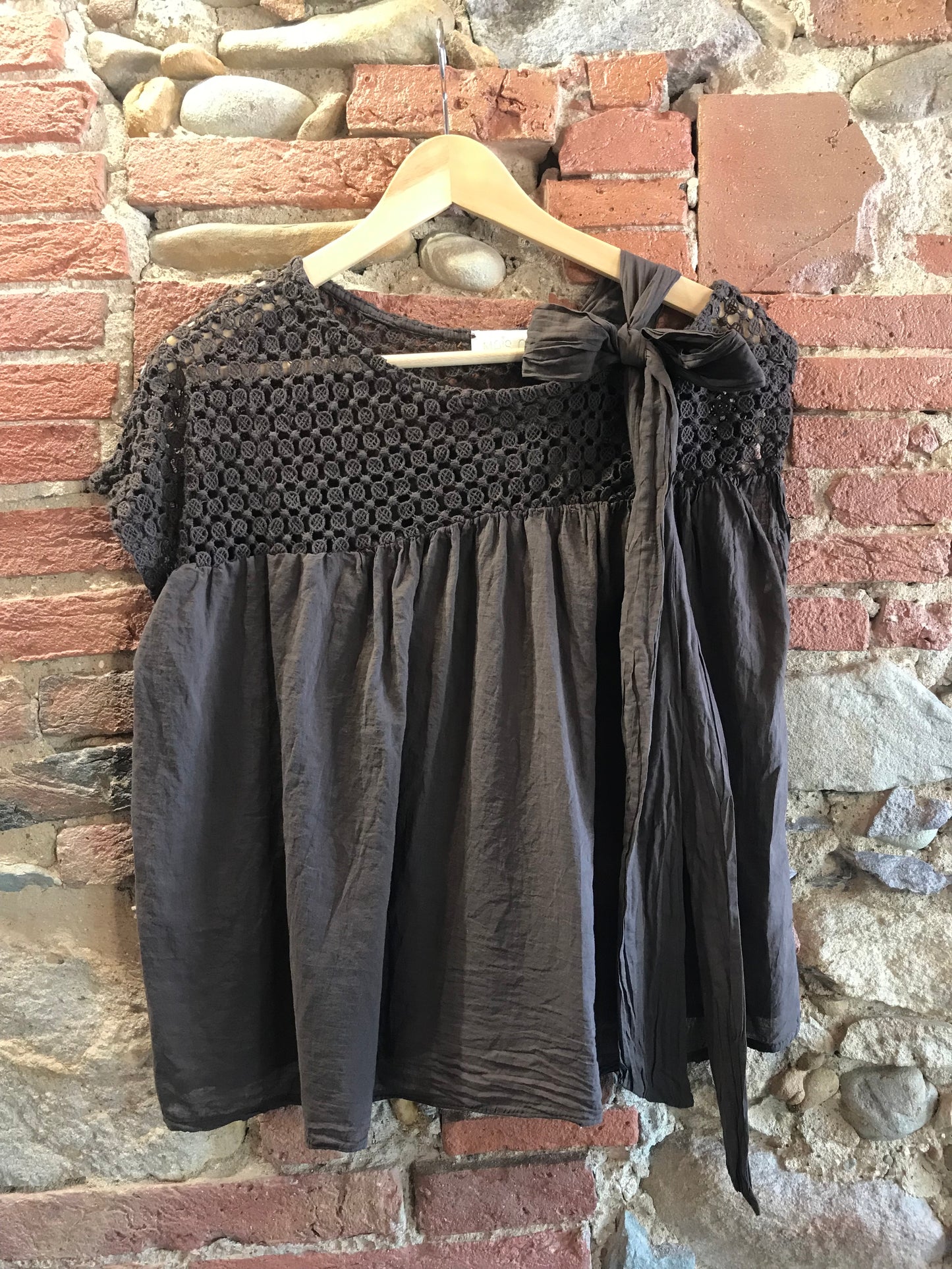 Blusa Jiji cioccolato