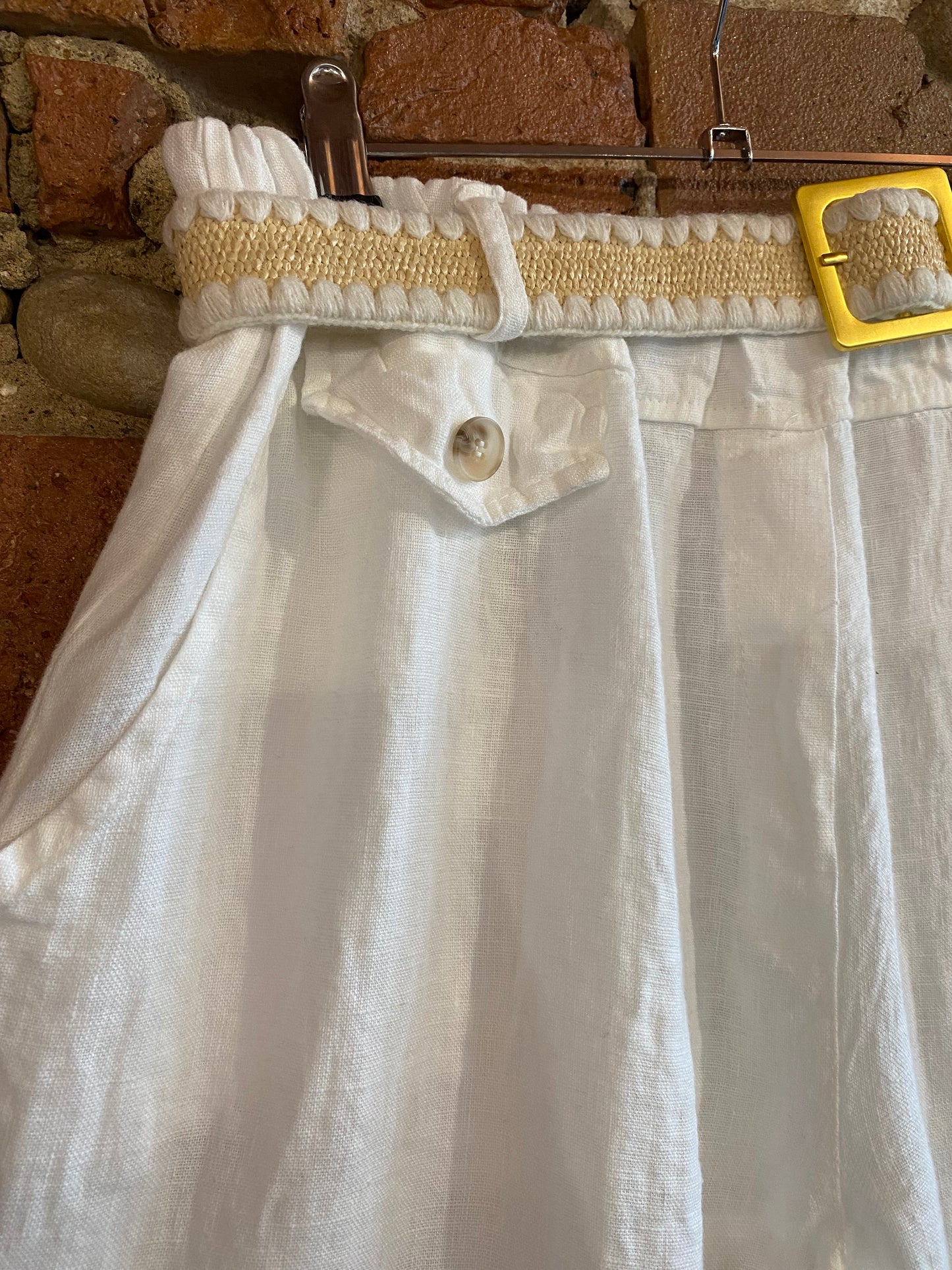 Pantalone Sweet Lino colore bianco