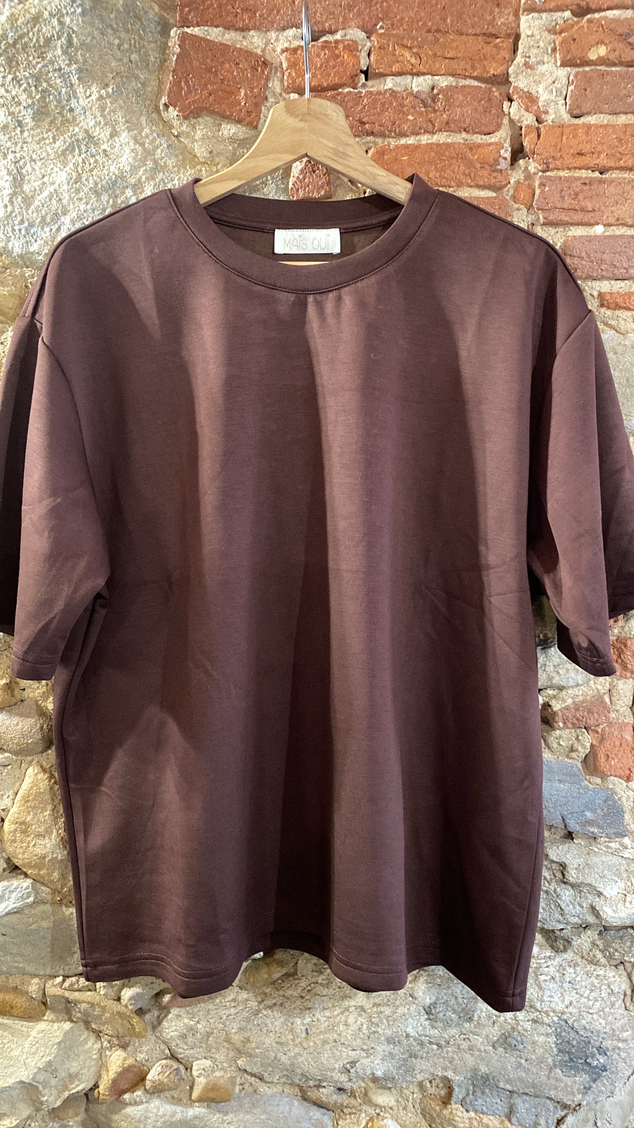 T-shirt Camelia cioccolato