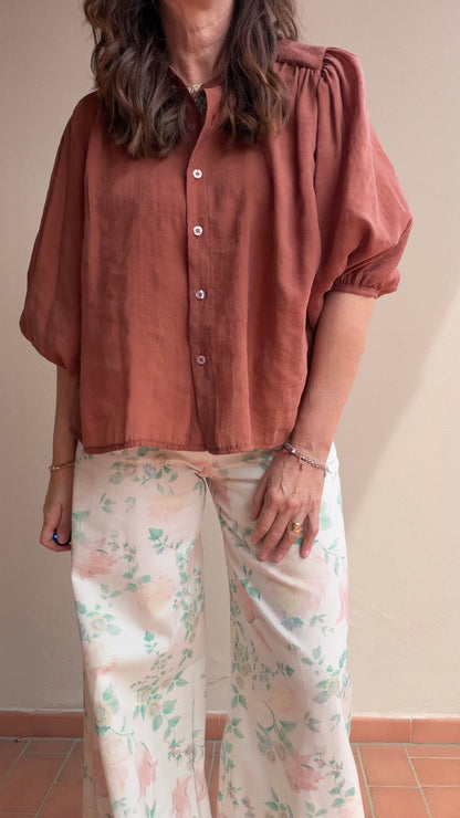 Camicia Delice terracotta