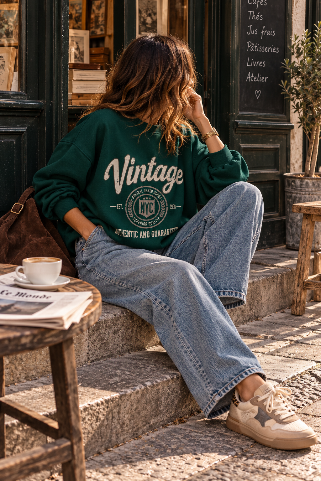 Felpa Vintage Green