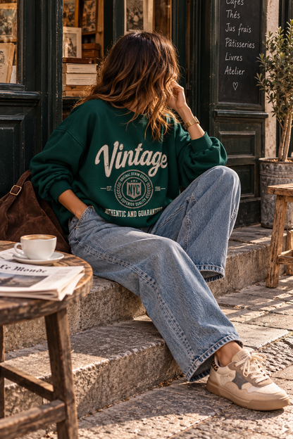 Felpa Vintage Green