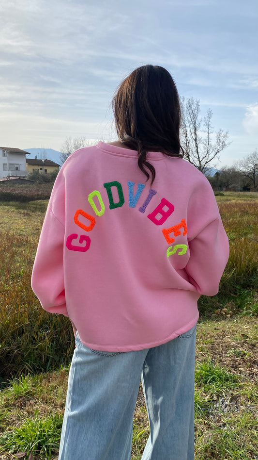 Felpa Goodvibes pink