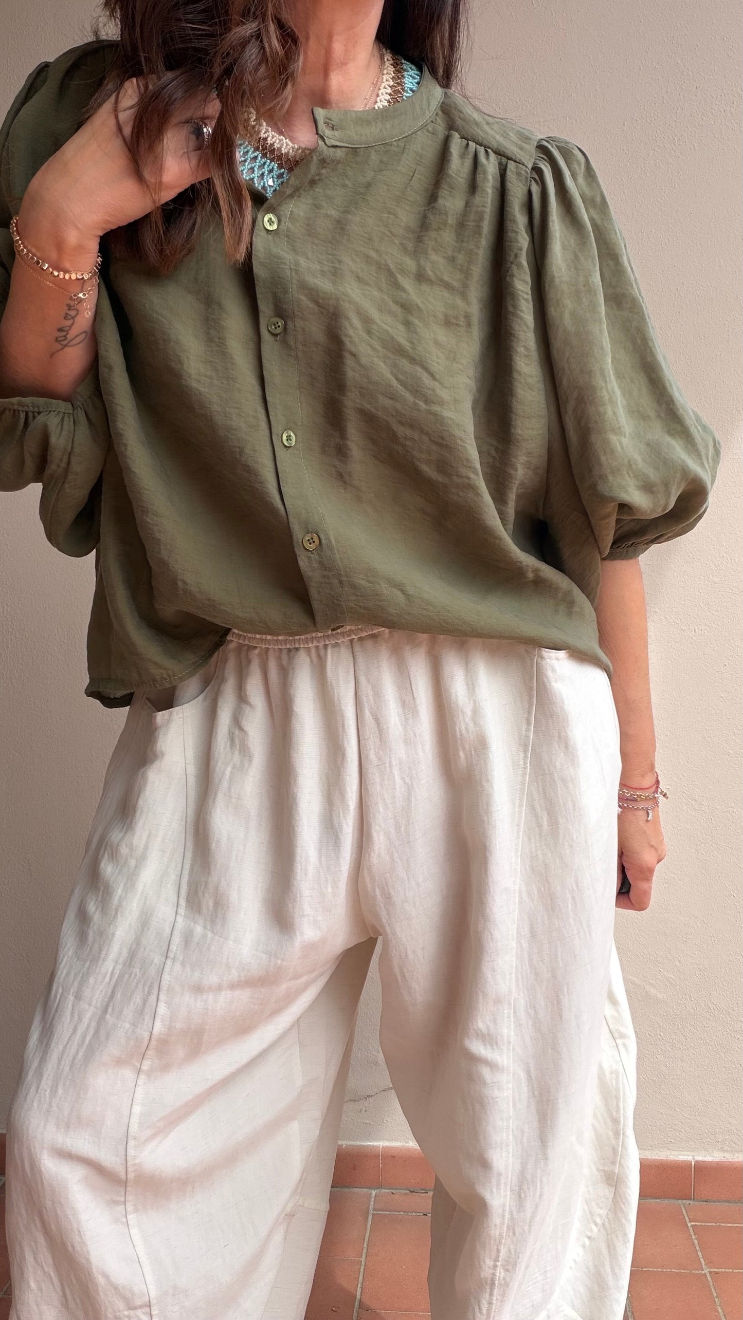 Camicia Delice oliva