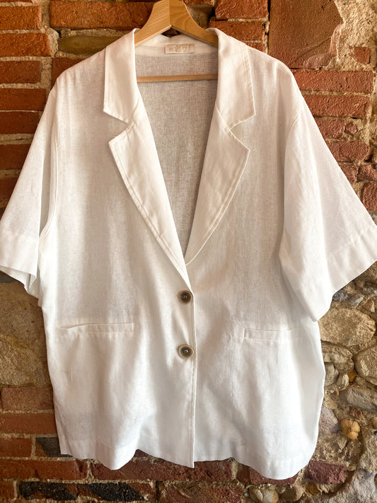 Blazer Egadi Lino bianco