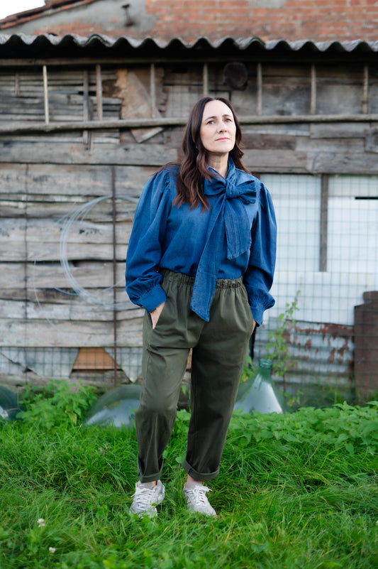 Pantalone Geremia verde oliva