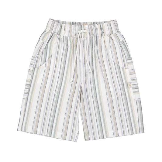 Bermuda a righe multicolore