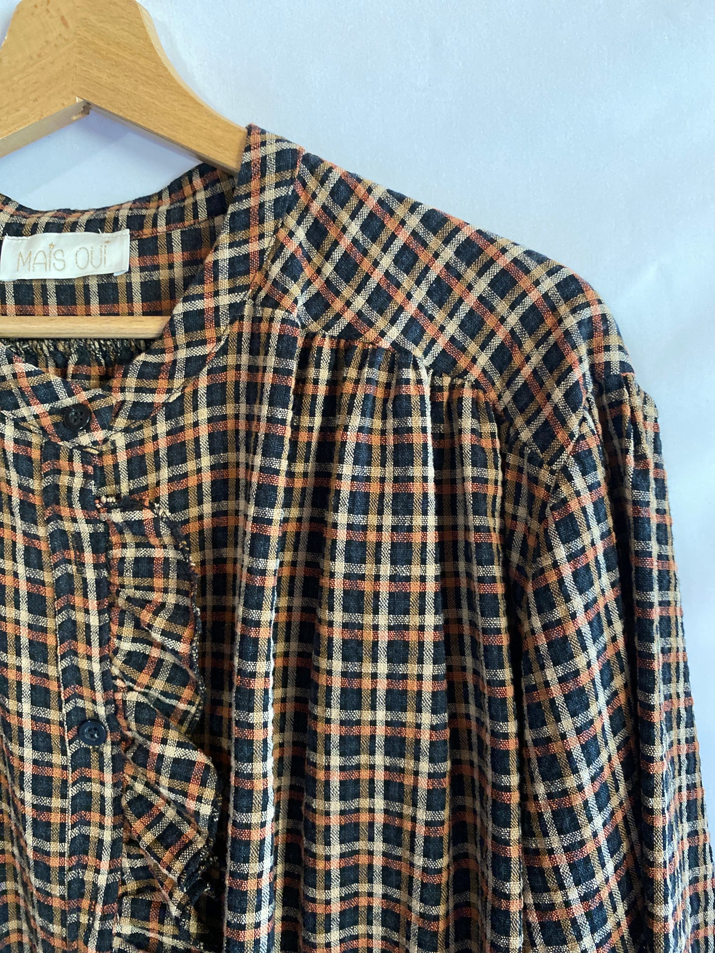Camicia Country check orange