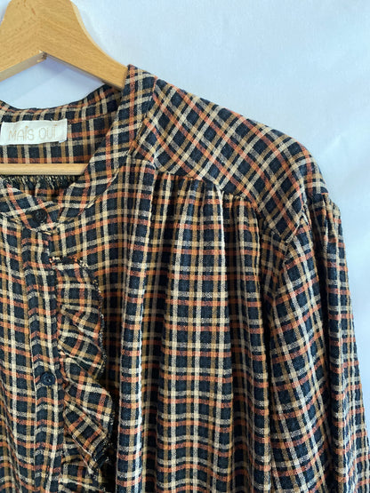Camicia Country check orange