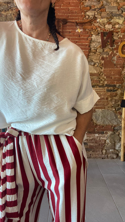 Blusa Dafne viscosa latte