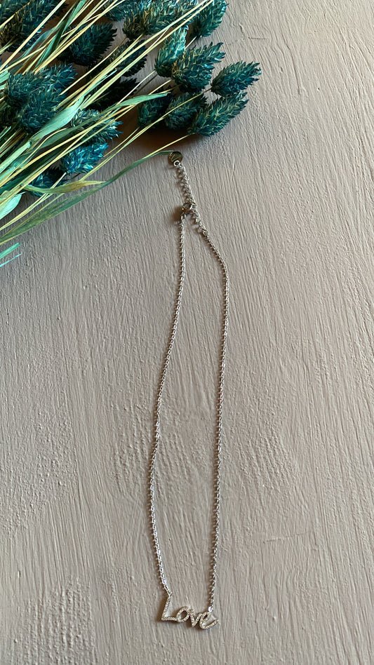 Girocollo Love silver