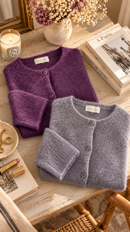 Cardigan Linette Melanzana