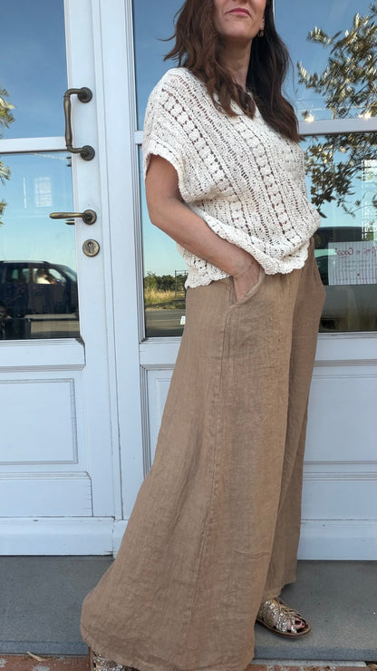 Pantalone Paloma Camel