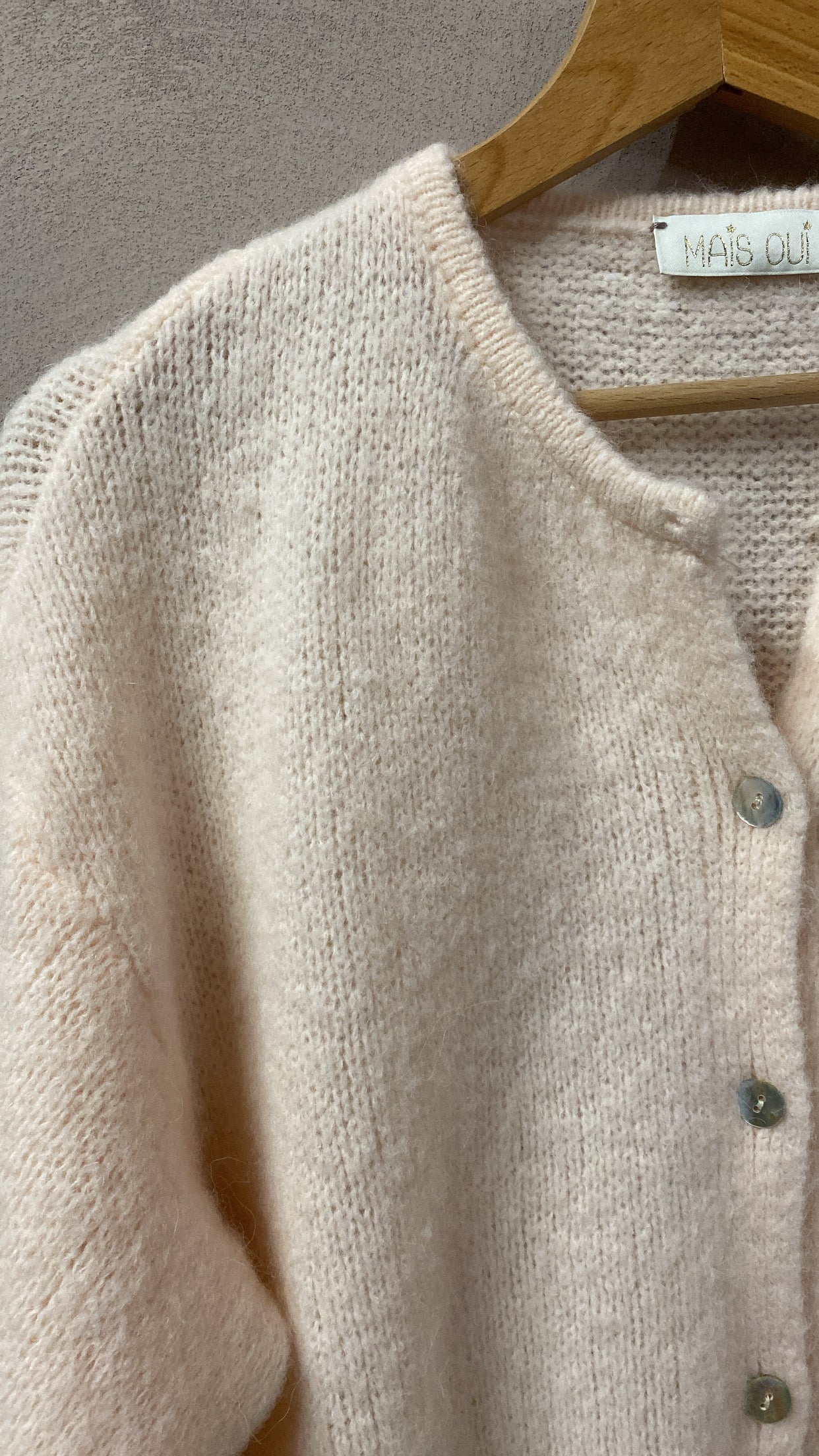 Cardigan Elise rosa chiaro