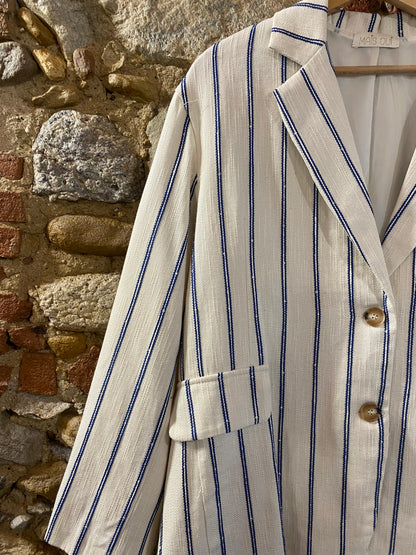 Giacca Nora white blu