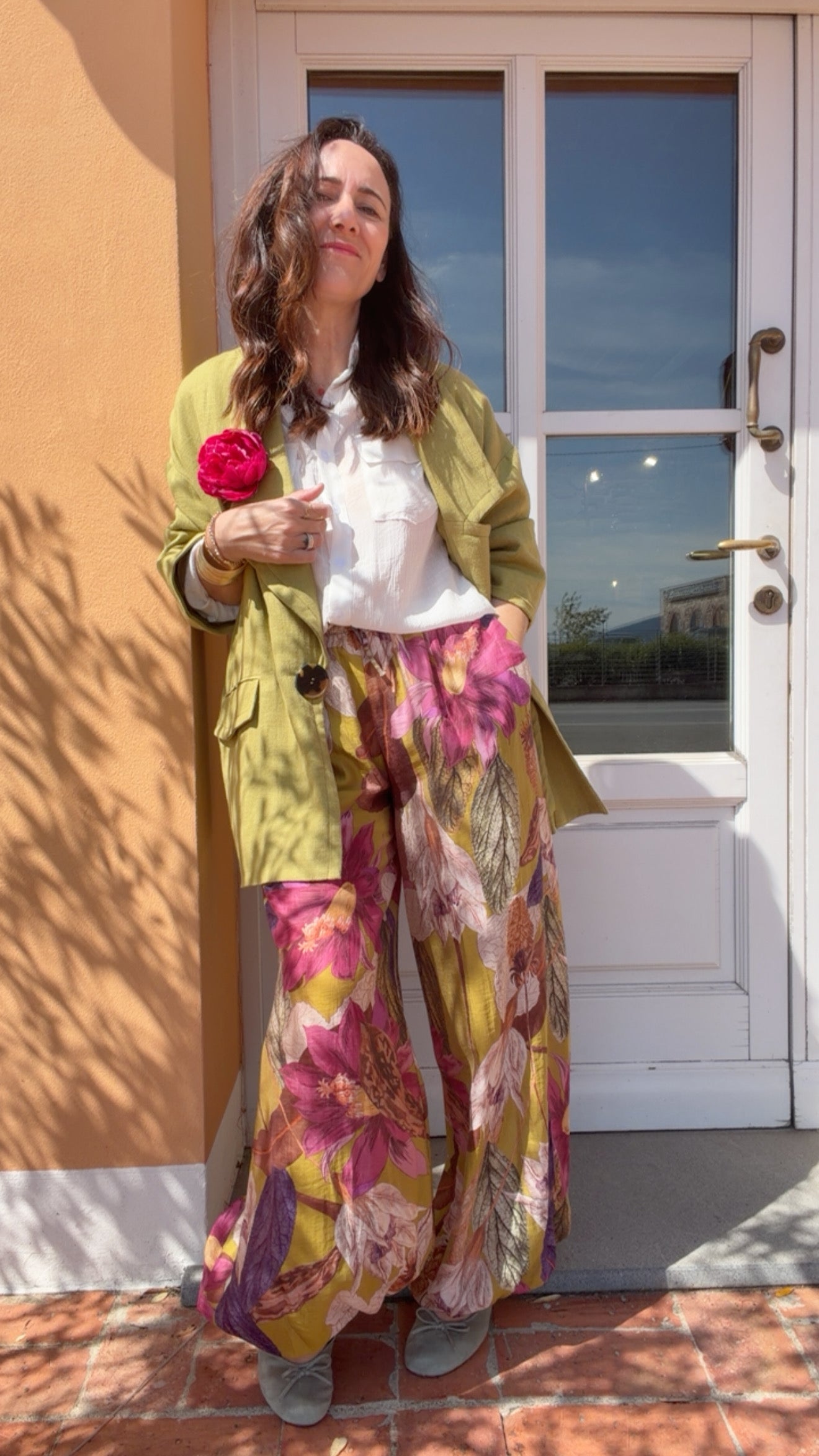 Blazer Odette verde pistacchio