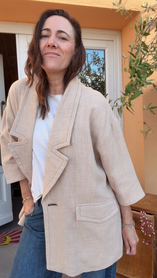 Blazer Odette cipria