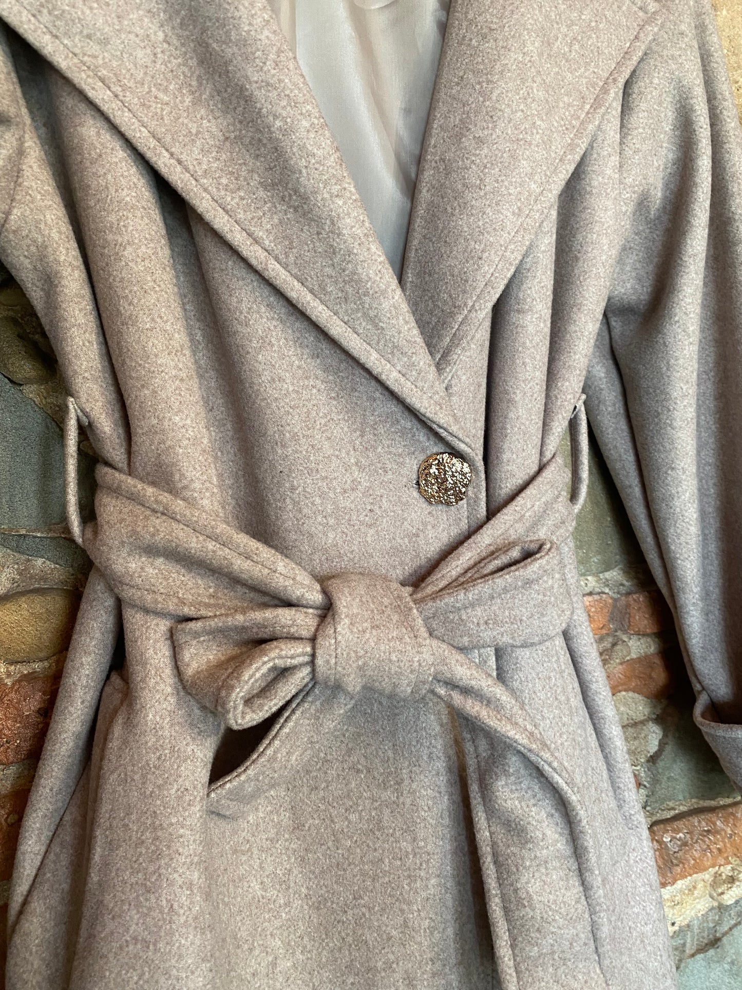 Cappotto Brigitte cipria