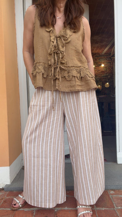 Gilet Monique caramel