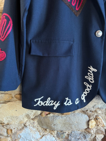 Giacca Today is a Good Day navy