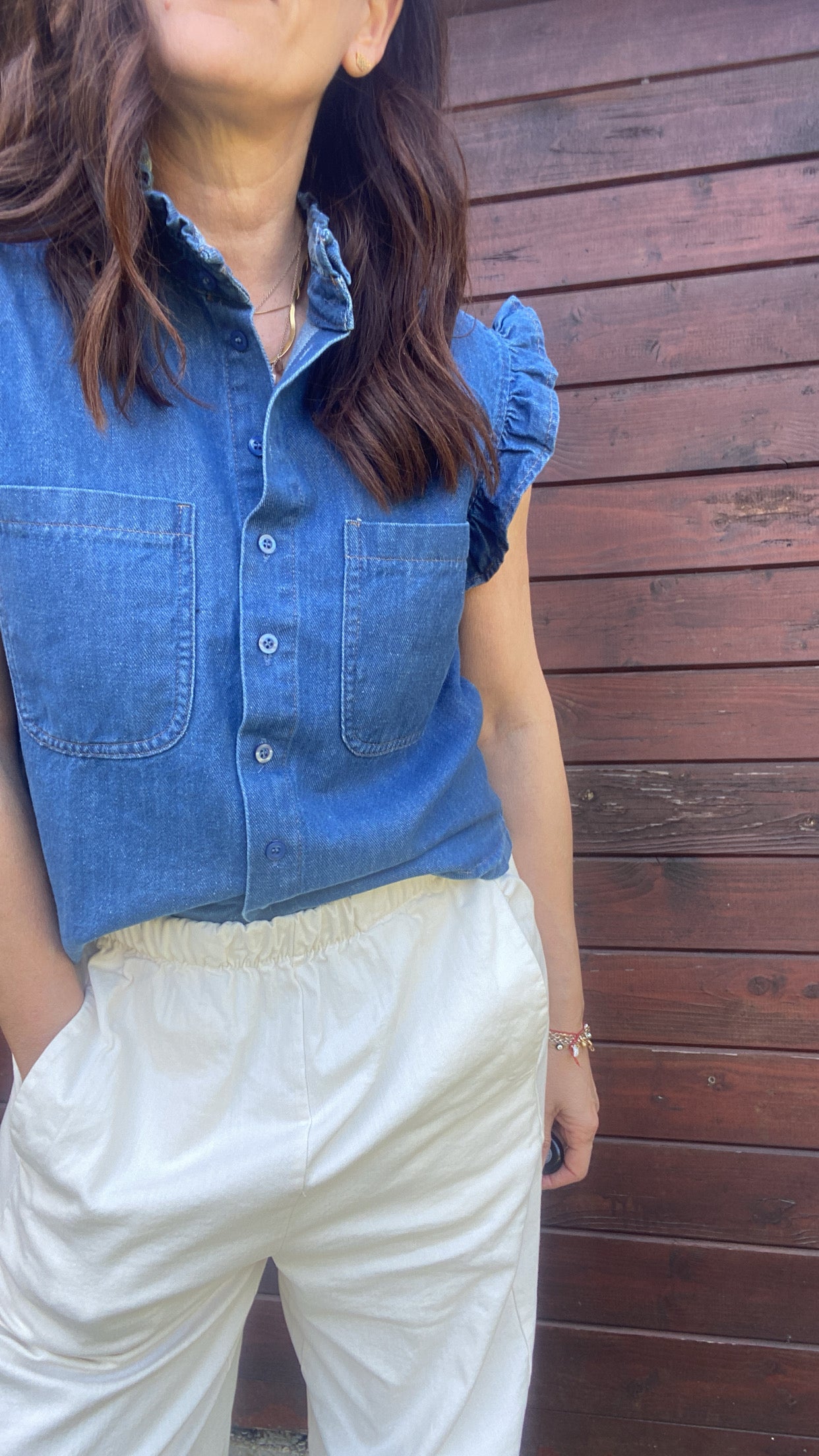 Camicia Asia denim dark