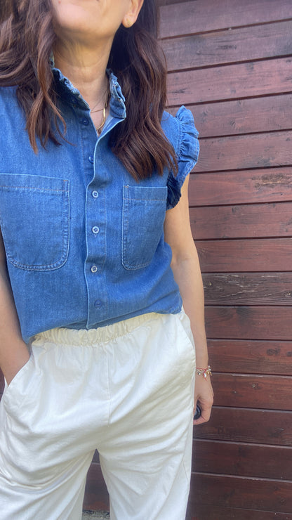 Camicia Asia denim dark