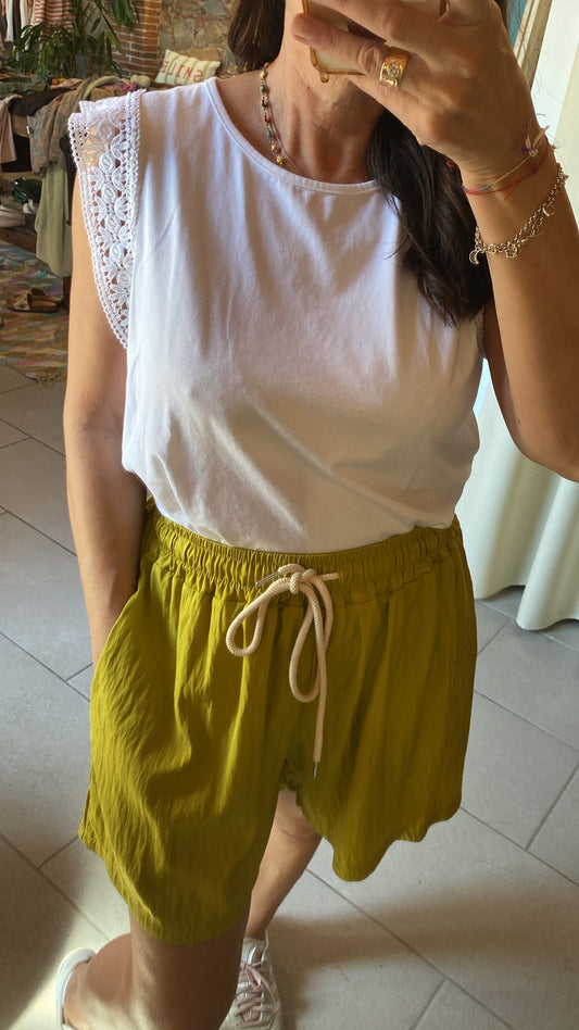 Pantaloncino Isla verde acido
