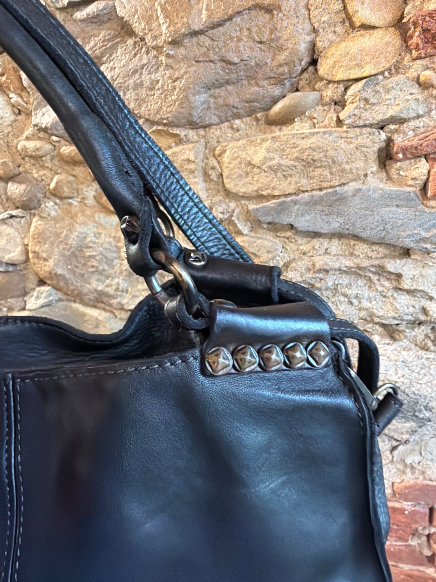Borsa Logan pelle nera