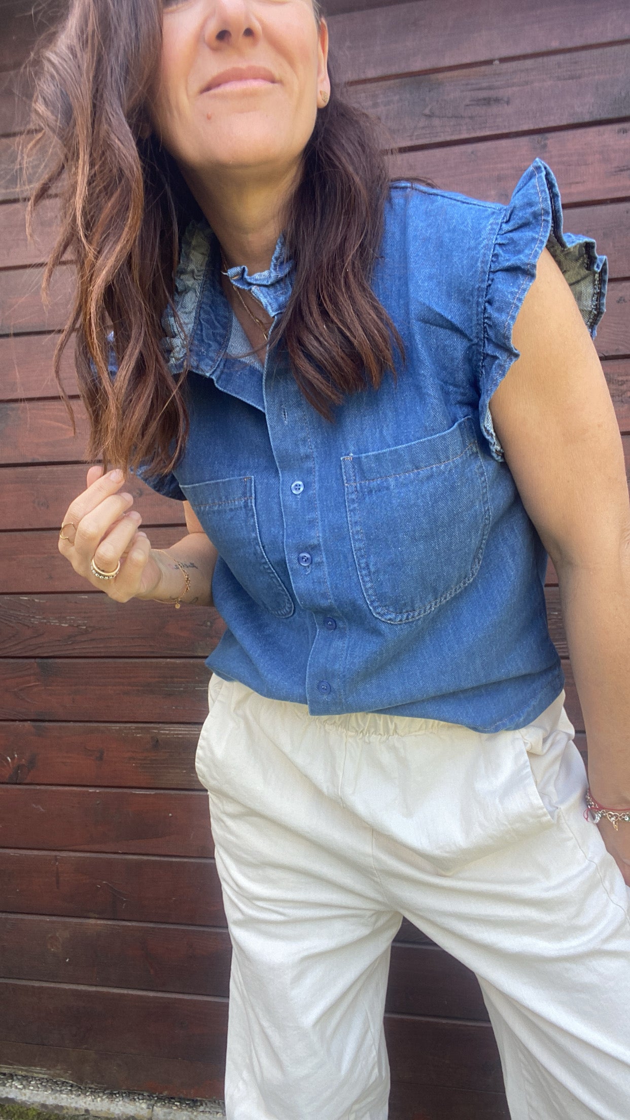 Camicia Asia denim dark