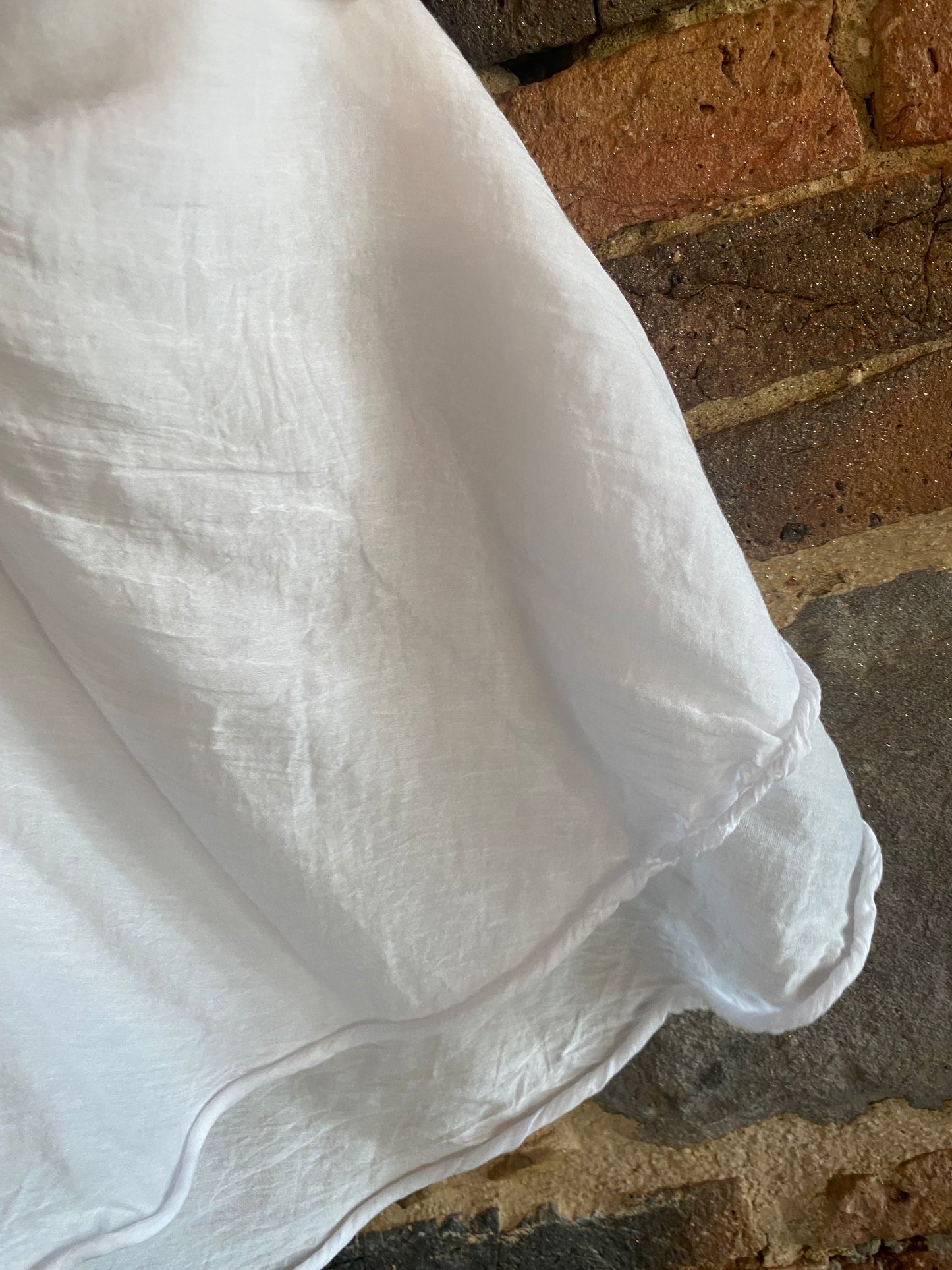 Top Miriam misto seta bianco