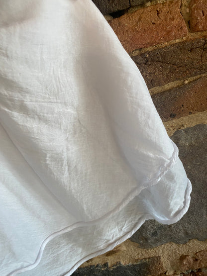 Top Miriam misto seta bianco