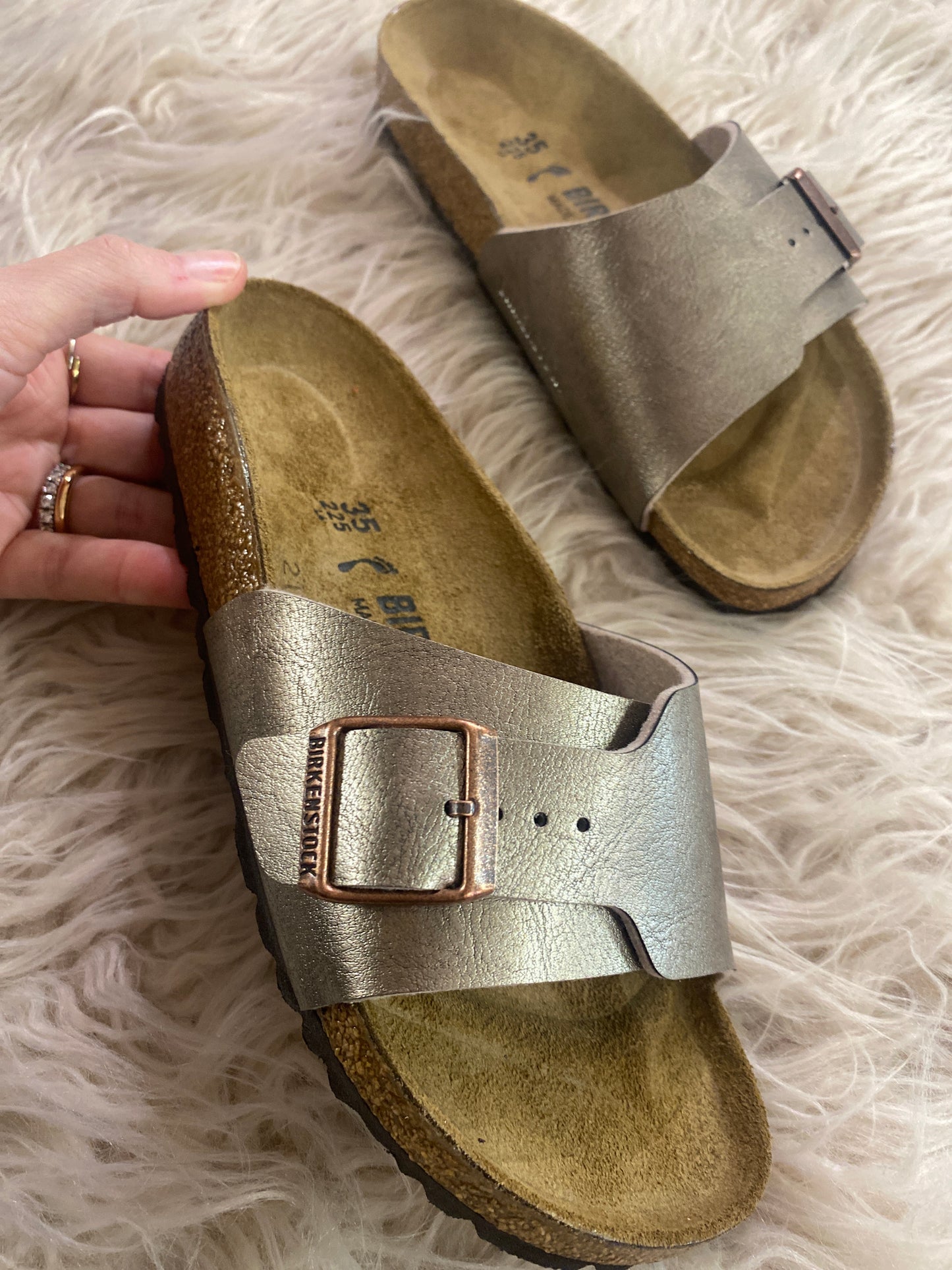 Catalina ciabatta pelle colore taupe
