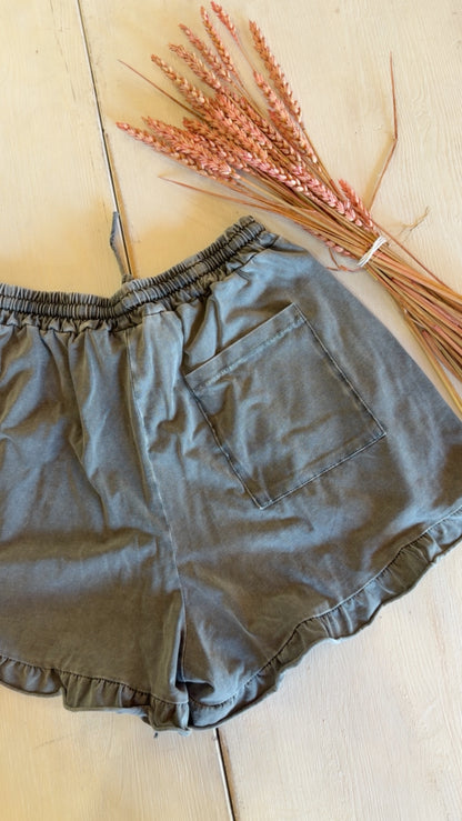Pantaloncino Simon grey delavè
