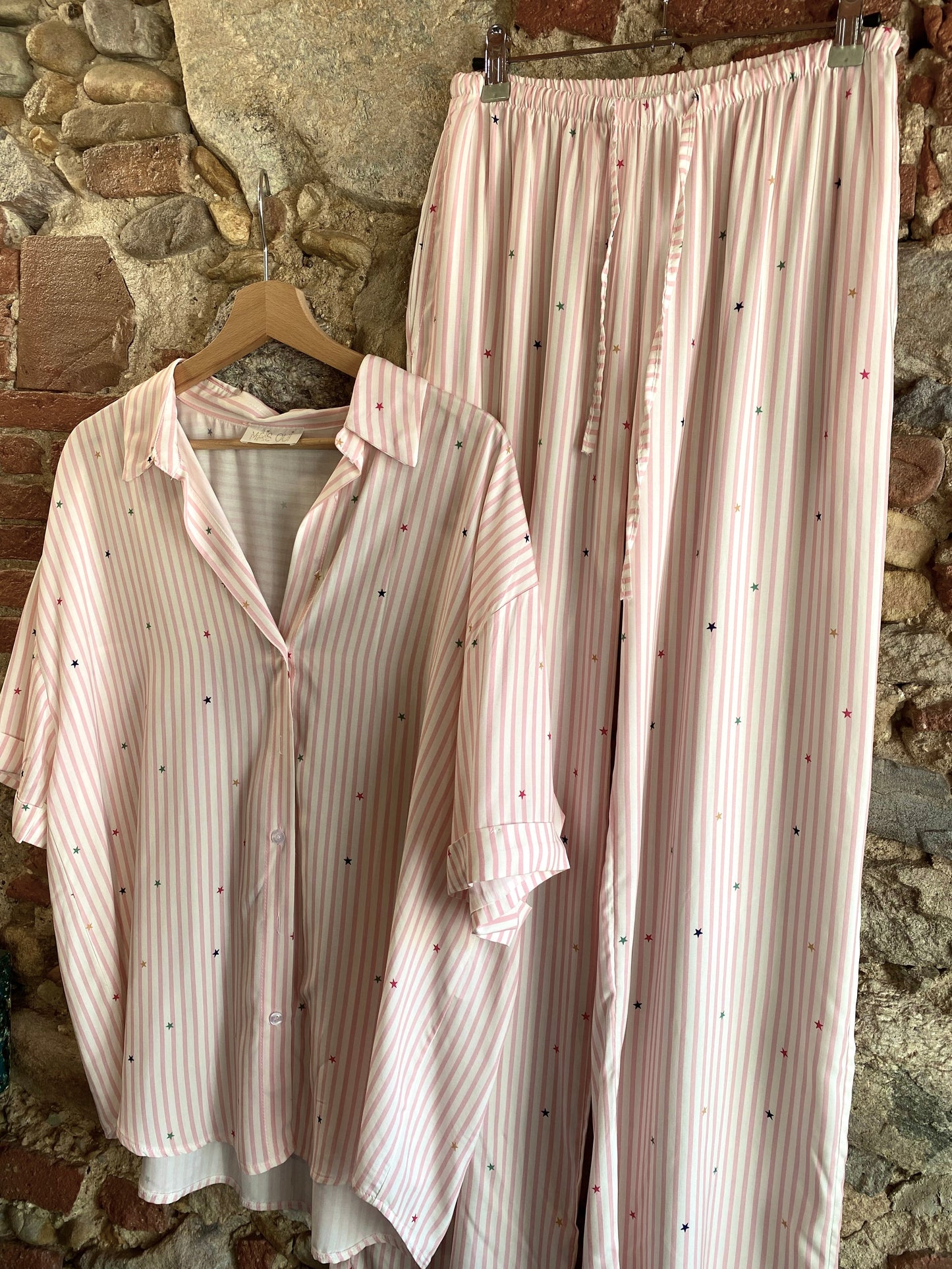 Completo pigiama Costellazione rosa