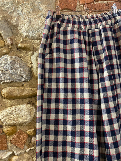 Pantalone Artù check navy
