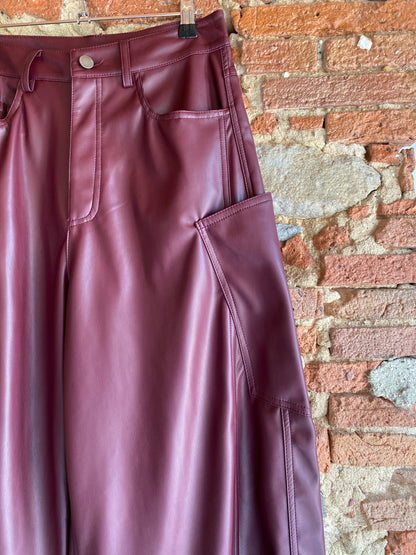 Pantalone Cargo burgundy