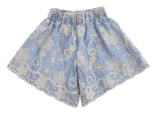 Short in cotone sangallo