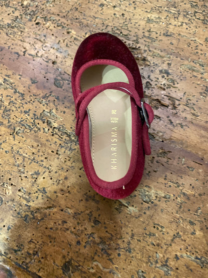 Friulane in velluto colore bordeaux