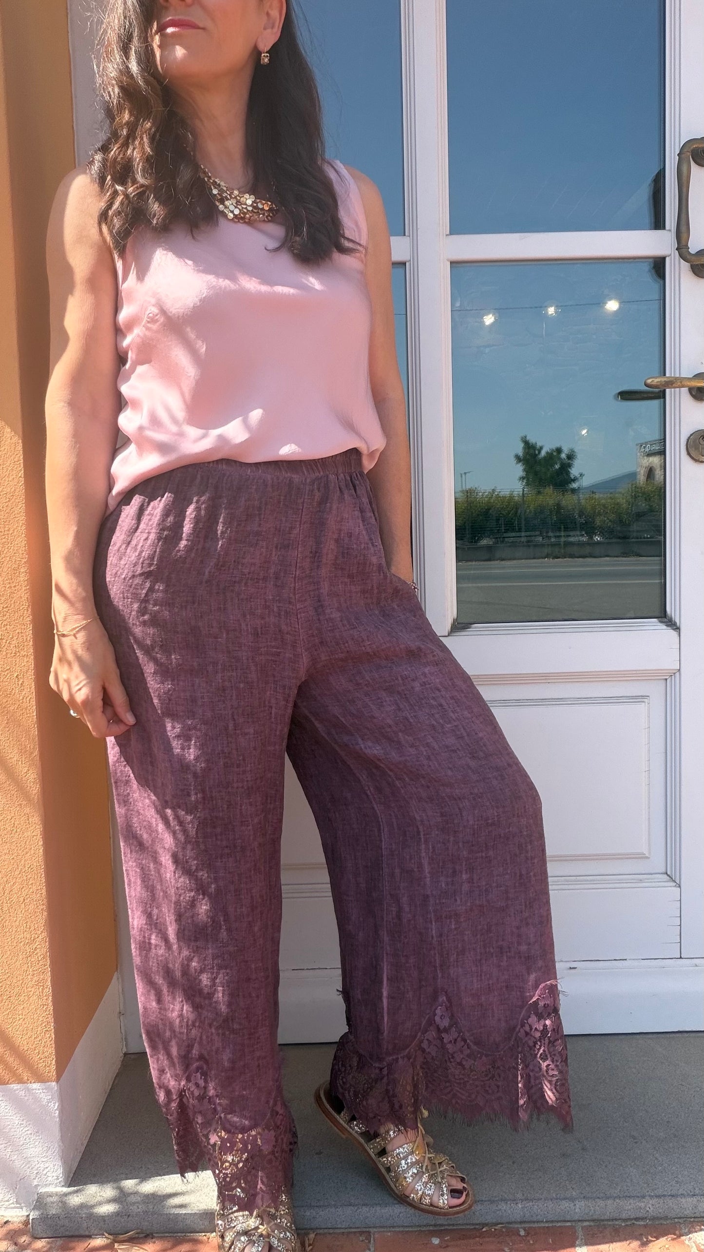 Pantalone Dustin prugna