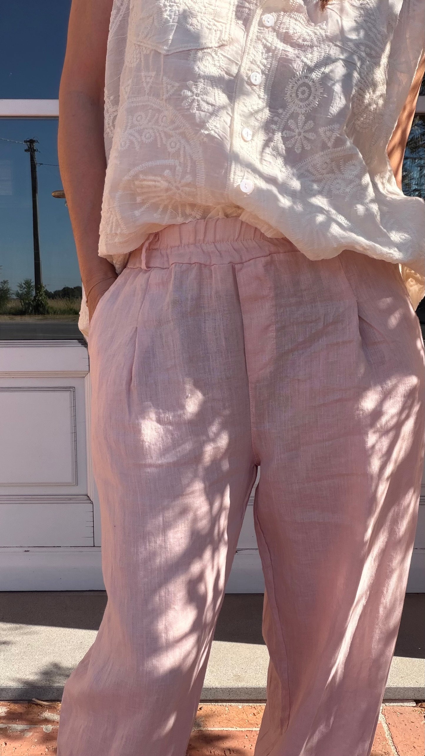 Pantalone Philip Lino Rosa