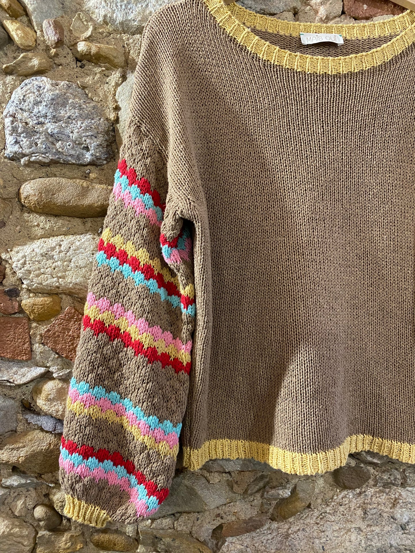 Maglia Folk cacao